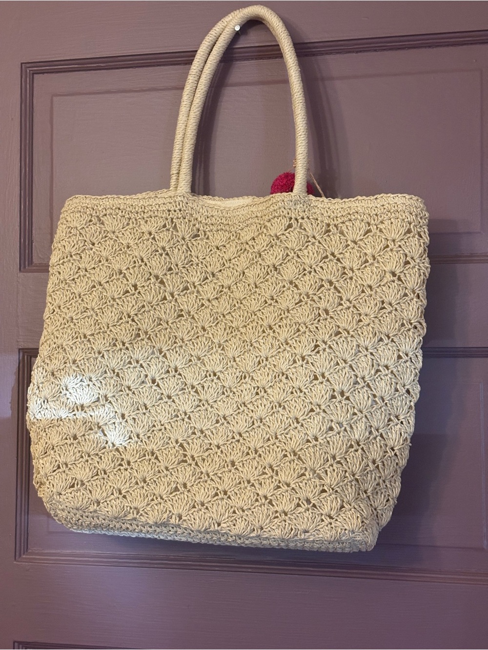 Haute Hippie Crocheted Straw Bag - Picture 2 of 6